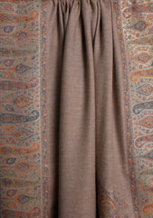Pashmina Zari Jamawar Shawl D#121 - Brown
