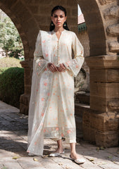 Lawn - Cross Stitch - Eid Unstitched 25 - LIME DEW