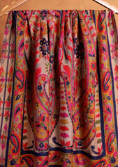Pashmina Qalamkar Needle Work Shawl D#03 - Multi