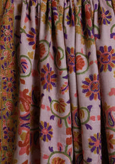 Pashmina Qalamkari Needle Work Shawl D#22 - Multi