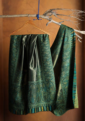 Pashmina Zari Jamawar Shawl D#70 - D Green