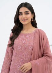Winter - Rubaaiyat - Pashmina Embroidered 26 - D#06 - Tea Pink