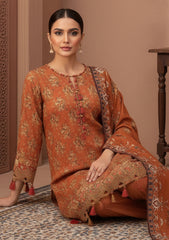 Winter - Riwaj - Printed Marina - 3 Pcs - Wool Shawl 25 - D#20