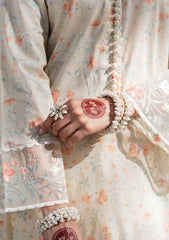 Lawn - Cross Stitch - Eid Unstitched 25 - LIME DEW