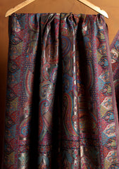 Pashmina Zari Jamawar Shawl D#54 - N Blue