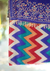 Pashmina Kaani Work Shawl D - 08 - Multi
