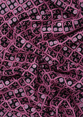 Elite Men Embroidered Sequence Viscose Fabric - D Pink