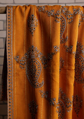 Karandi Embroidered Shawl D#10 - Mustard