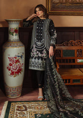 Lawn - Sahar - Festive Chikankari - CK-25-V1-08 - Raven Poise