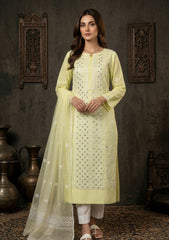 Formals - Riwaj - Fancy 26 - Ari & Mukesh Work - 2 Pcs - D#01 - L Yellow