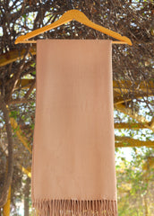 Plain Wool Shawl D - 17F - Camel