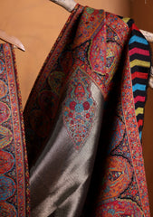 Pashmina Zari Jamawar Shawl D#01 - Black