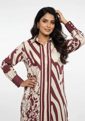 Pret - Peelu - Winter Bloom - Printed 26 - Abstract Garnet