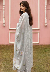 Lawn - Cross Stitch - Unstitched Premium 25 - GRAY FROST