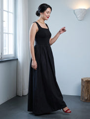 Pret - Moven - Indigo Cotton Women's Frock - Black