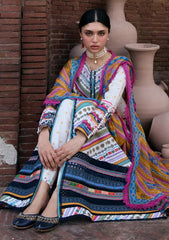 Lawn - Kahf Premium - Aangan Chiffon Prints 26 - KPS#02A - YASMEEN