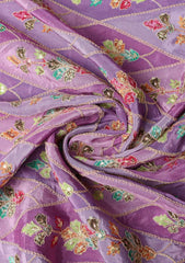 Printed Grip Silk With Sequence Work - ASPL#101