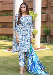 Lawn - Sidra Aleem - Print Series 25 - Blue