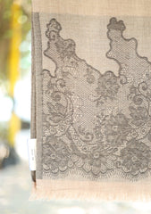 Pashmina Kaani Jamawar Scarf D - 16 - Brown