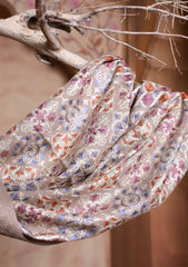 Pashmina Ari Work Jaaldar Scarf D#05 - Brown