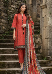 Winter - Riwaj - Printed Marina - 3 Pcs - Wool Shawl 25 - D#51