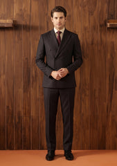 Dormeuil Microns Super 160's Wool Fabric - D Brown 1