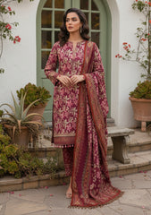 Winter - Riwaj - Printed Marina - 3 Pcs - Wool Shawl 25 - D#59