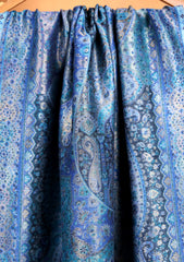Pashmina Zari Jamawar Shawl D#215 - Blue