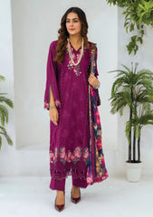 Lawn - Abeer Rasheed - Farzana - Luxury 25 - AR#07 - Deep Plum
