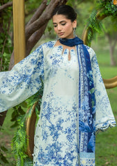Lawn - Elaf Premium - Bridgerton Prints 26 - EPB#07B - FIORI D'AVORIO
