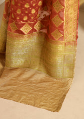 Formals - Fancy Closet - 2 pcs Suit - Chiffon Jamawar D#78 D Peach