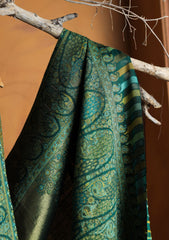 Pashmina Zari Jamawar Shawl D#70 - D Green