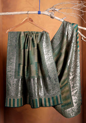 Pashmina Zari Jamawar Shawl D#103 - Green