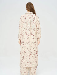 Pret - Moven - Bohemian Style Maxi Dress with Floral Embroidery and Sequins - Skin