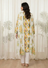 Lawn - Rubaaiyat - Chikankari 26 - Silk Dupatta - D#02 - Y White