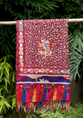 Pashmina Ari Work Scarf D - 04 - Magenta