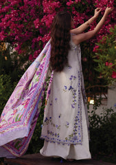 Lawn - Farah Talib Aziz - Luxury Unstitched 26 - FTA#01 - Evita Ivory