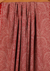 Pashmina Embroidered Jaaldar Shawl D#08 - Red
