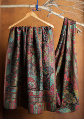 Pashmina Zari Jamawar Shawl D#61 - Black