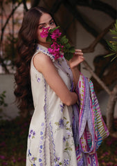Lawn - Farah Talib Aziz - Luxury Unstitched 26 - FTA#01 - Evita Ivory