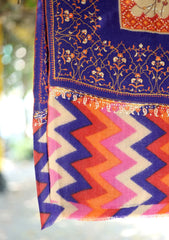 Pashmina Kaani Work Shawl D - 09 - Multi