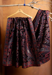 Pashmina Zari Jamawar Shawl D#16 - Black