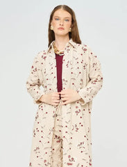 Pret - Moven - Bohemian Style Maxi Dress with Floral Embroidery and Sequins - Skin