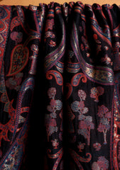 Pashmina Zari Jamawar Shawl D#16 - Black