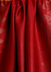 Silk Zari Jamawar Shawl D#01 - Red