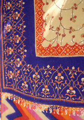 Pashmina Kaani Work Shawl D - 09 - Multi