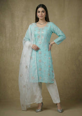 Formals - Riwaj - Fancy 26 - Gotta Work - 2 Pcs - D#03 - Ferozi