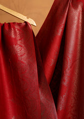 Silk Zari Jamawar Shawl D#01 - Red