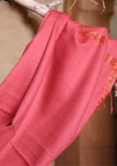 Pashmina Kashmiri Border Scarf D#16 - Carrot