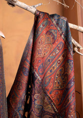 Silk Zari Jamawar Shawl D#36 - Multi